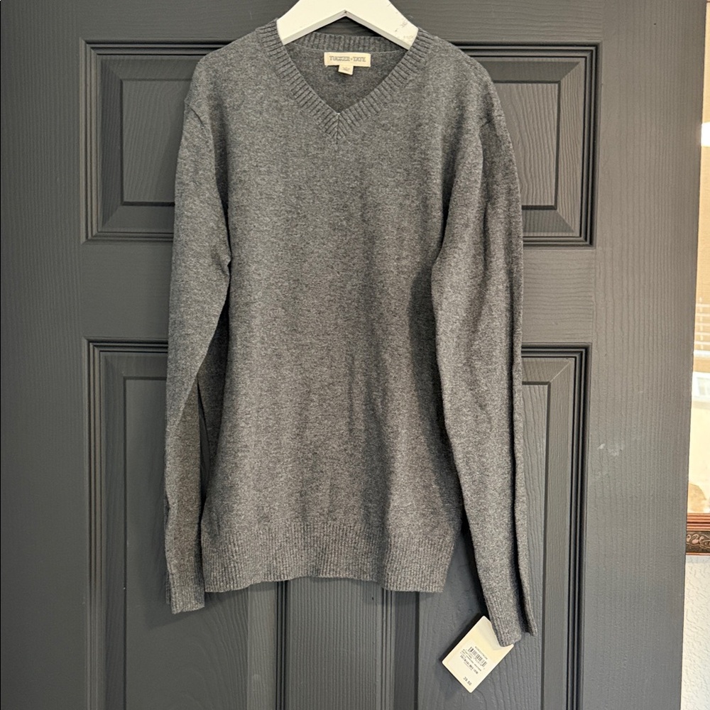 Tucker + Tate Gray V-Neck Sweater
